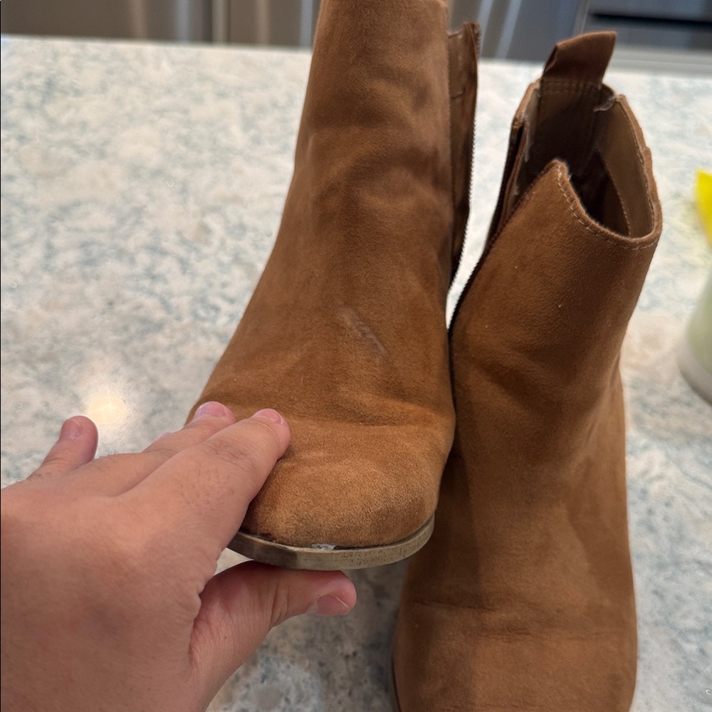 Universal Thread Brown Suede Ankle Booties - Picture 12 of 16